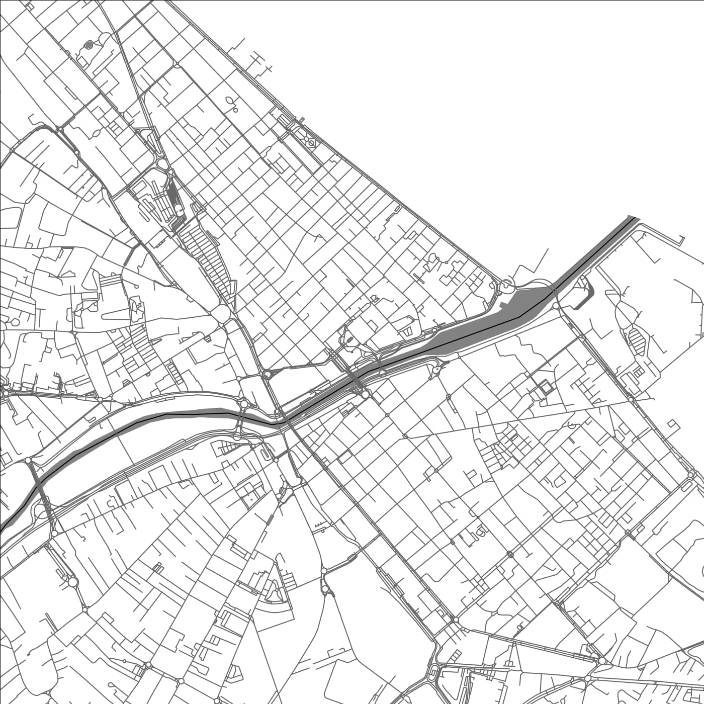 ROAD MAP OF PESCARA, ITALY BY MAPBAKES