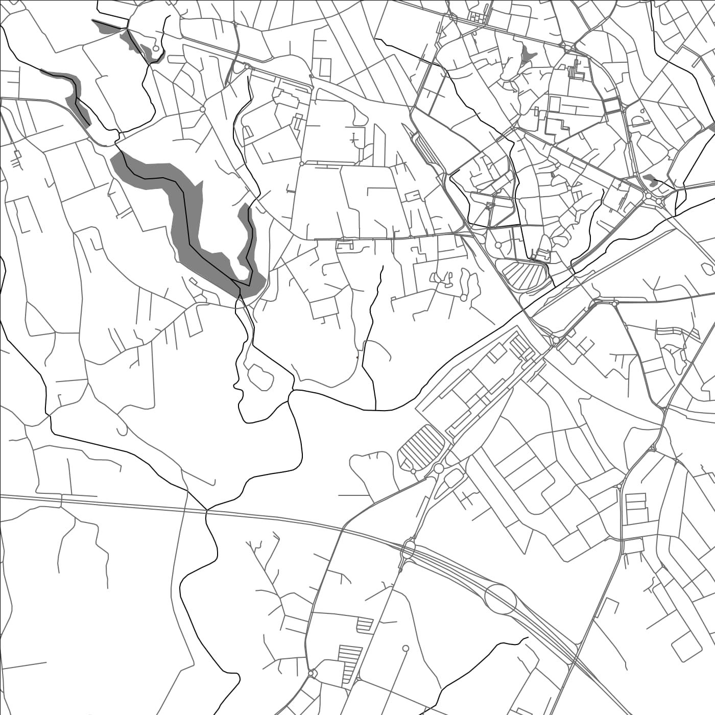 ROAD MAP OF PORDENONE, ITALY BY MAPBAKES