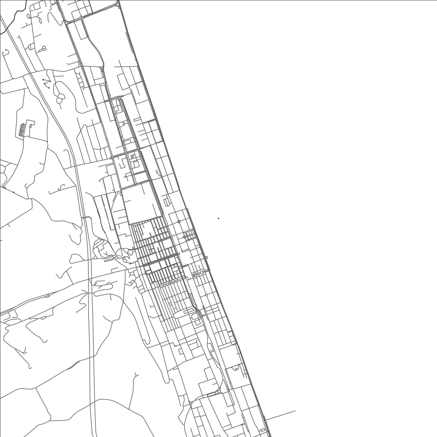 ROAD MAP OF PORTO SAN GIORGIO, ITALY BY MAPBAKES