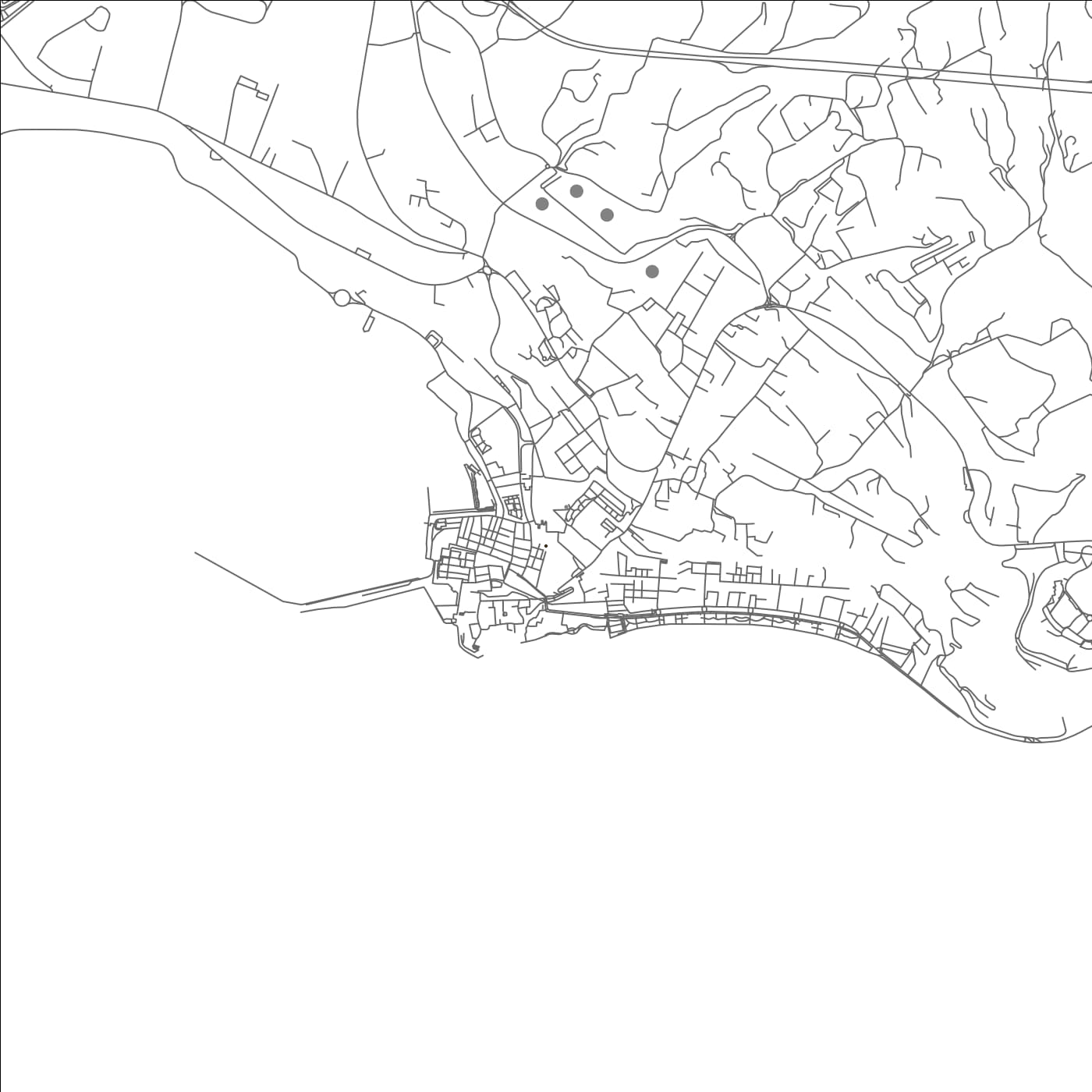 ROAD MAP OF POZZUOLI, ITALY BY MAPBAKES