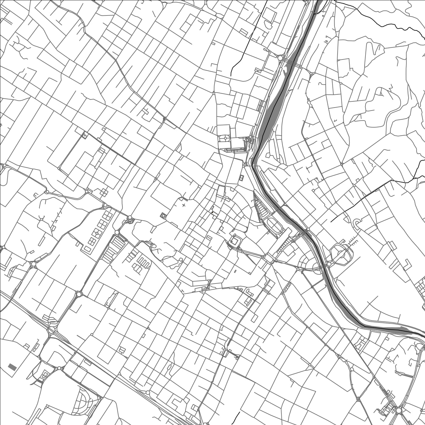 ROAD MAP OF PRATO, ITALY BY MAPBAKES