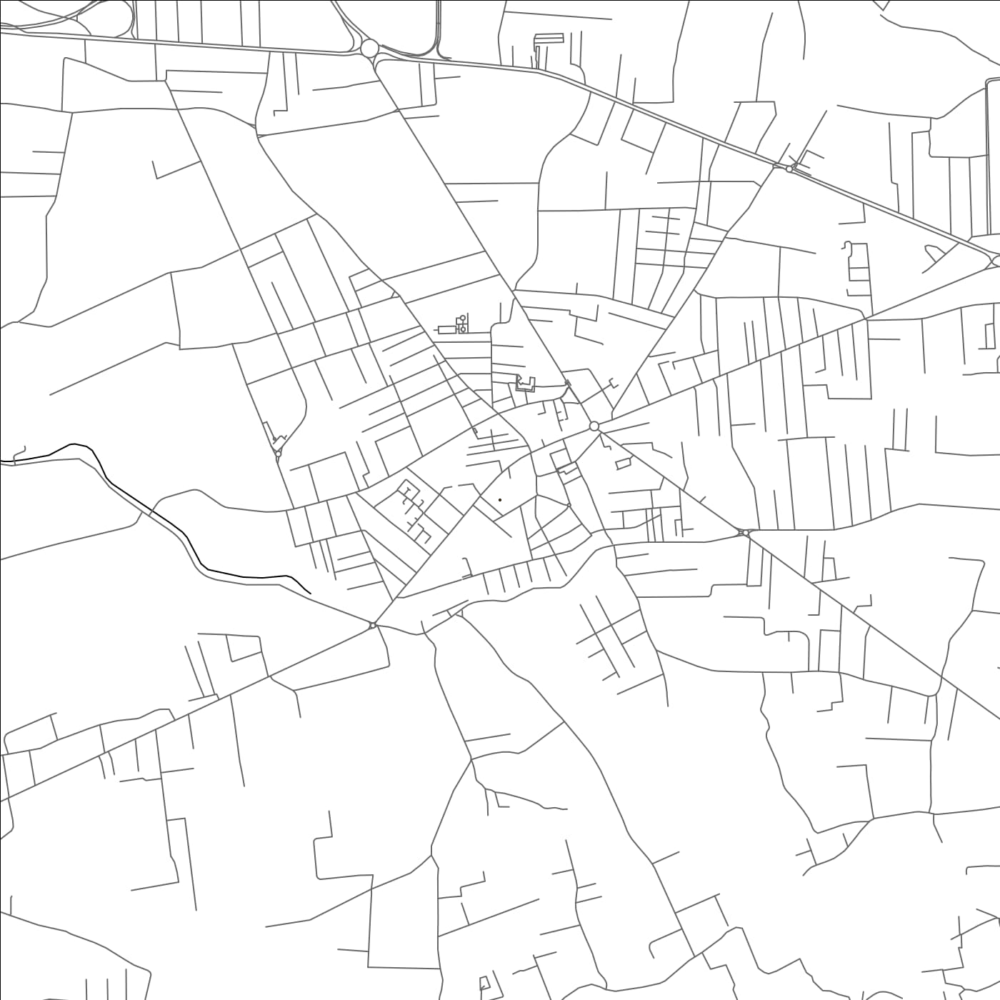 ROAD MAP OF QUALIANO, ITALY BY MAPBAKES