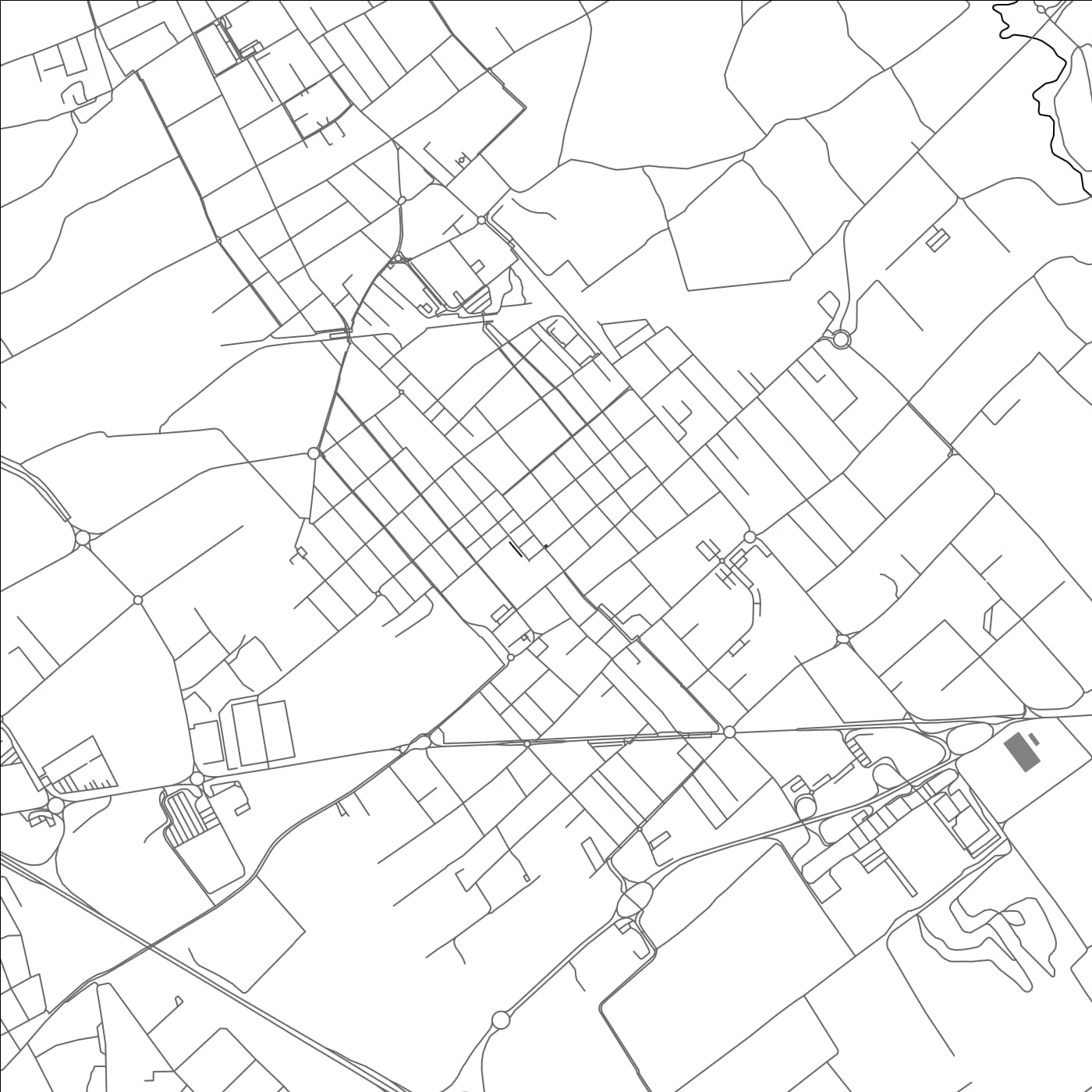 ROAD MAP OF RESCALDINA, ITALY BY MAPBAKES