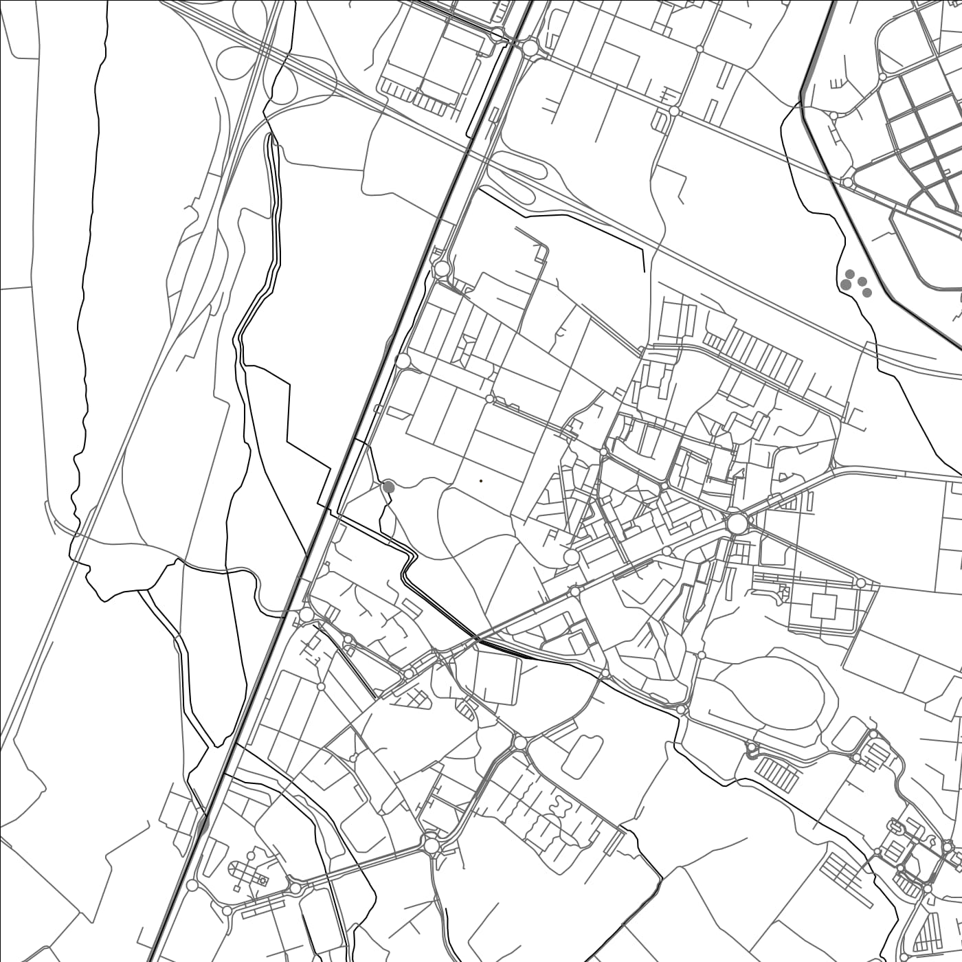 ROAD MAP OF ROZZANO, ITALY BY MAPBAKES