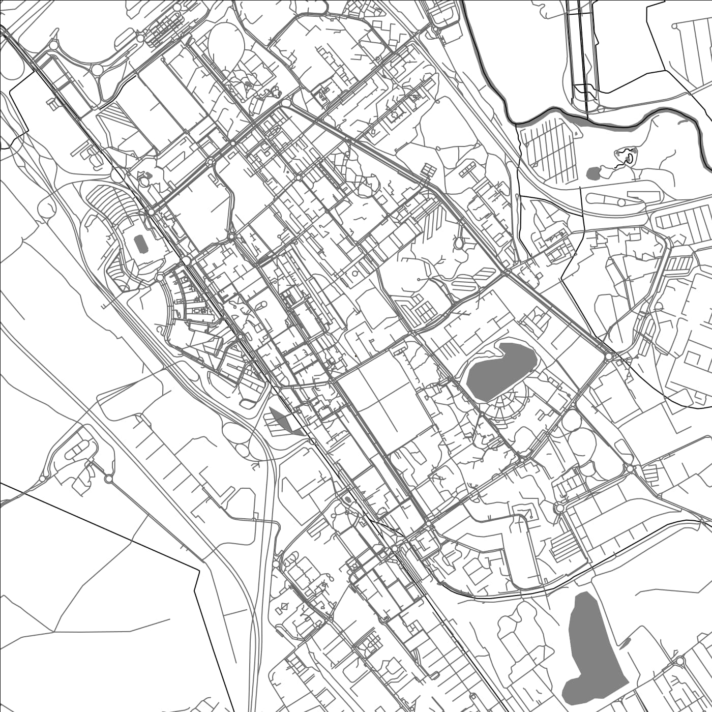 ROAD MAP OF SAN DONATO MILANESE, ITALY BY MAPBAKES