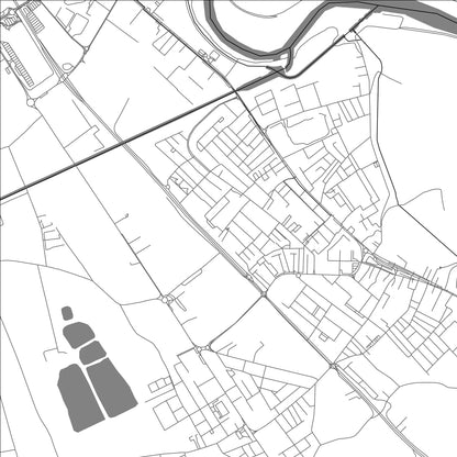 ROAD MAP OF SAN GIOVANNI LUPATOTO, ITALY BY MAPBAKES