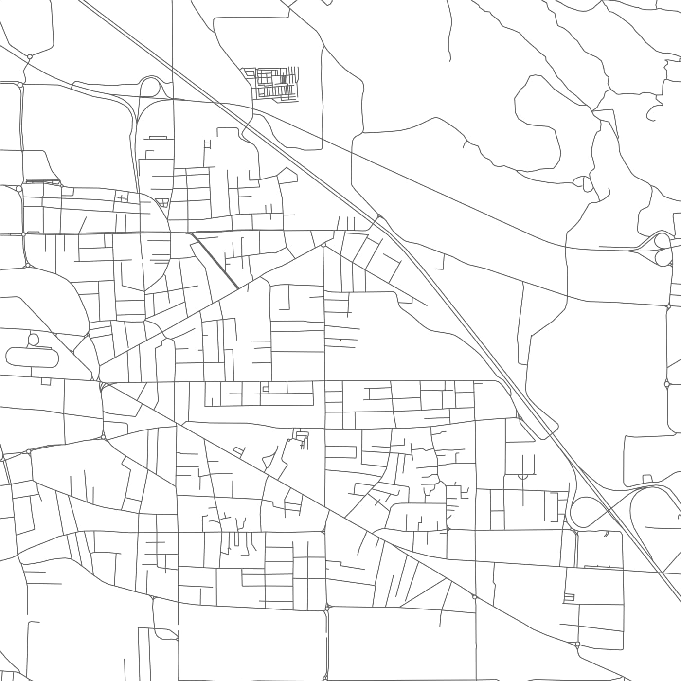 ROAD MAP OF SAN PRISCO, ITALY BY MAPBAKES