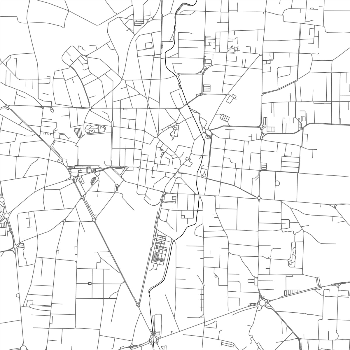 ROAD MAP OF SARONNO, ITALY BY MAPBAKES