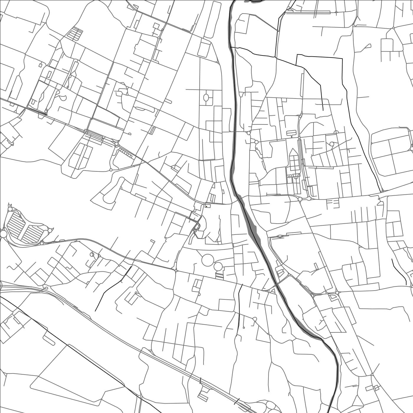 ROAD MAP OF SERIATE, ITALY BY MAPBAKES