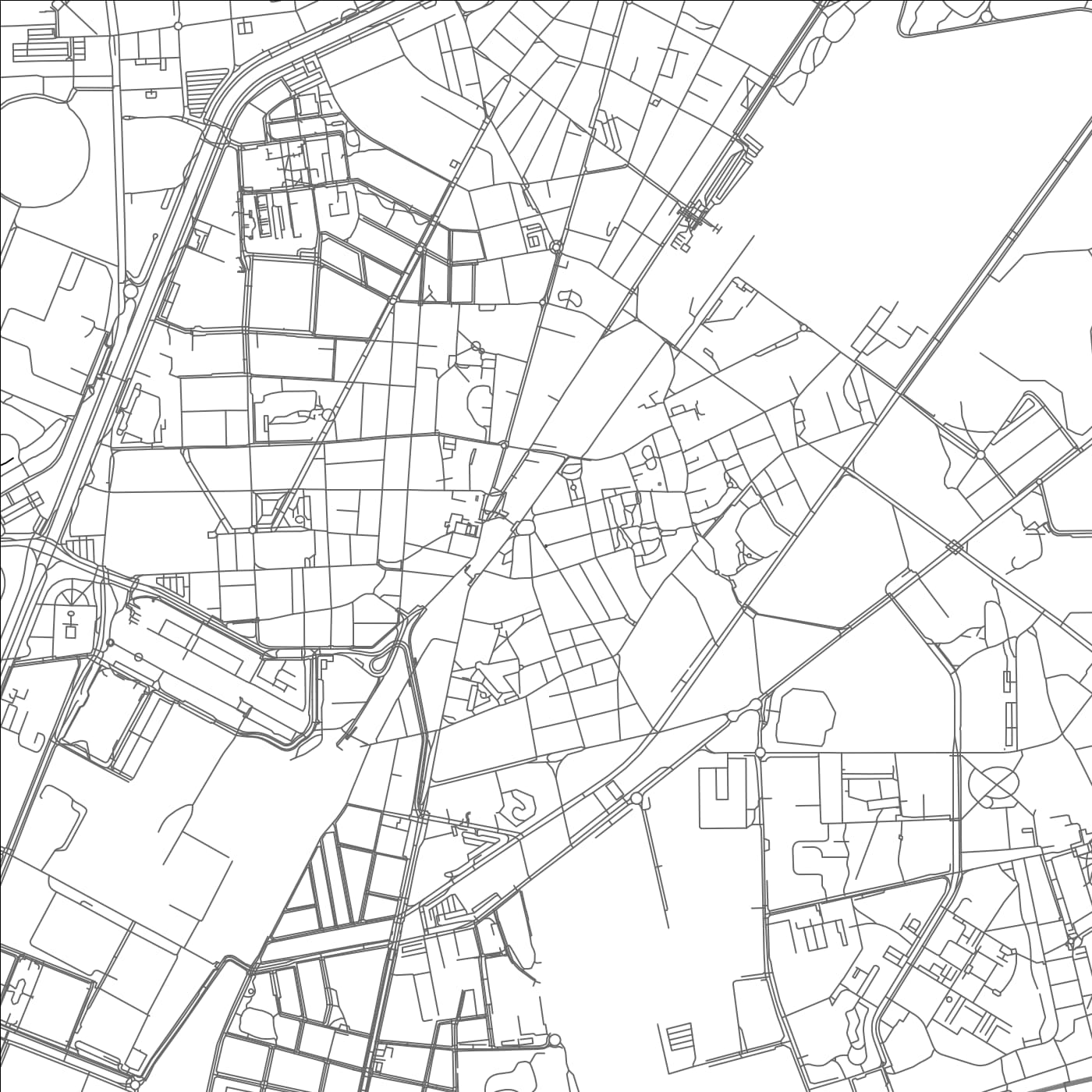 ROAD MAP OF SESTO SAN GIOVANNI, ITALY BY MAPBAKES