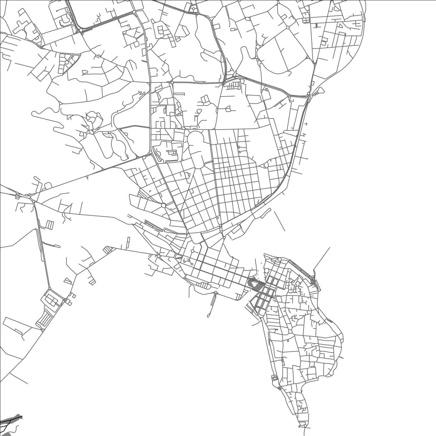 ROAD MAP OF SIRACUSA, ITALY BY MAPBAKES