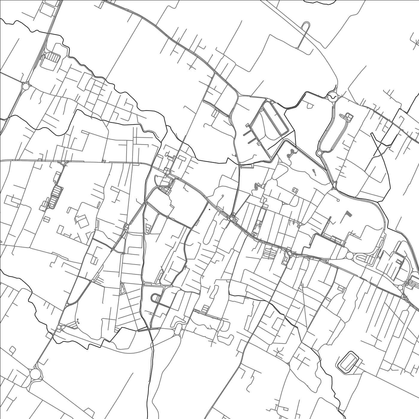 ROAD MAP OF SPINEA, ITALY BY MAPBAKES