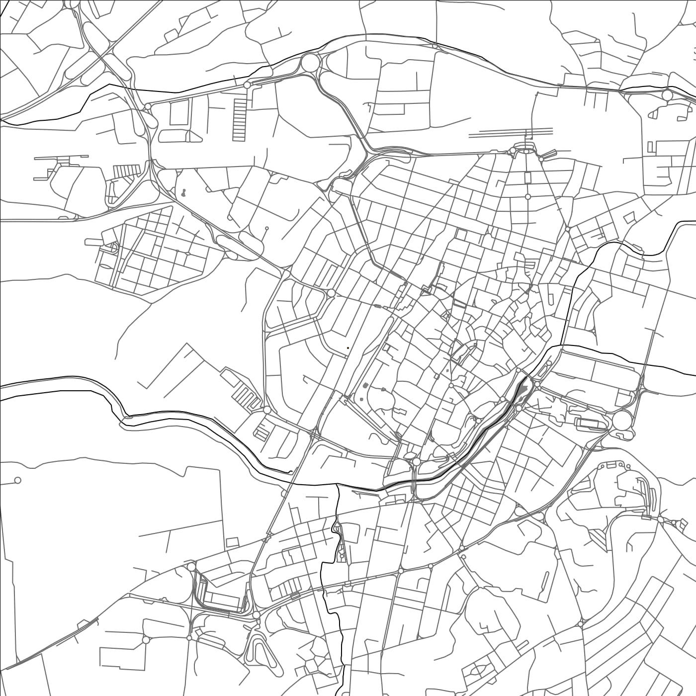 ROAD MAP OF TERNI, ITALY BY MAPBAKES