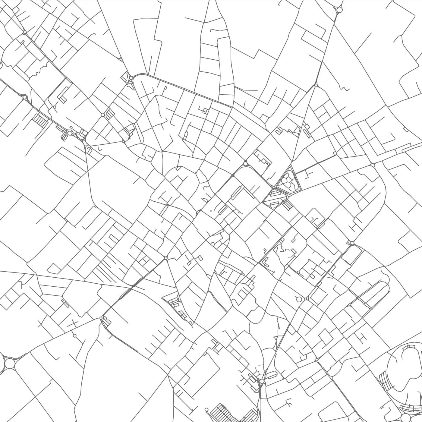 ROAD MAP OF THIENE, ITALY BY MAPBAKES