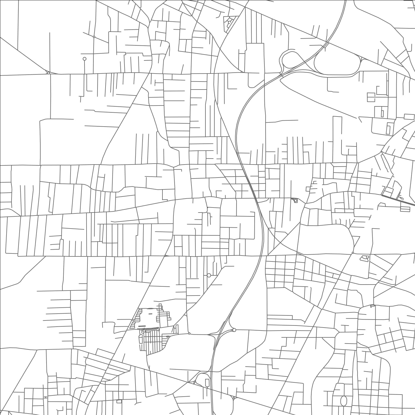 ROAD MAP OF TRENTOLA, ITALY BY MAPBAKES