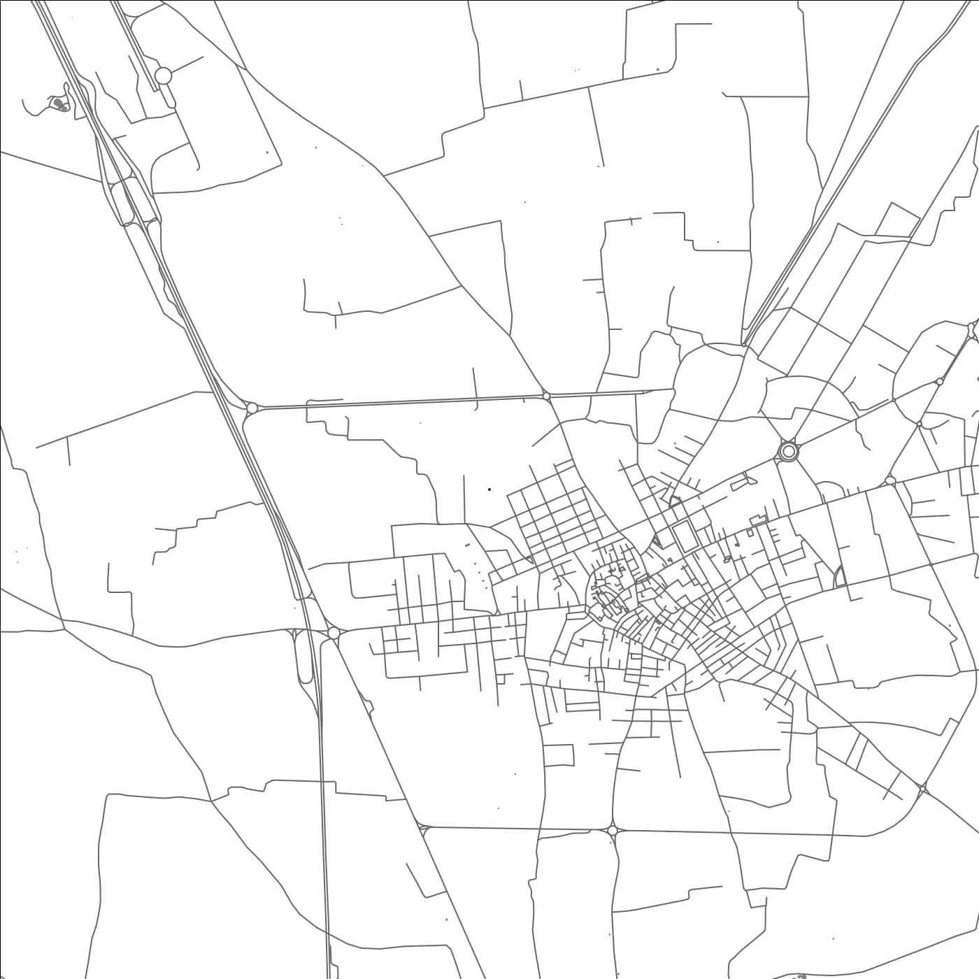 ROAD MAP OF TRIGGIANO, ITALY BY MAPBAKES