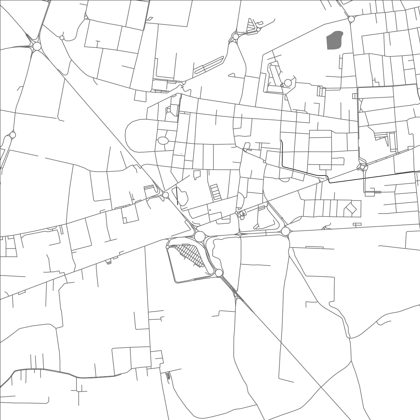 ROAD MAP OF VITTUONE, ITALY BY MAPBAKES