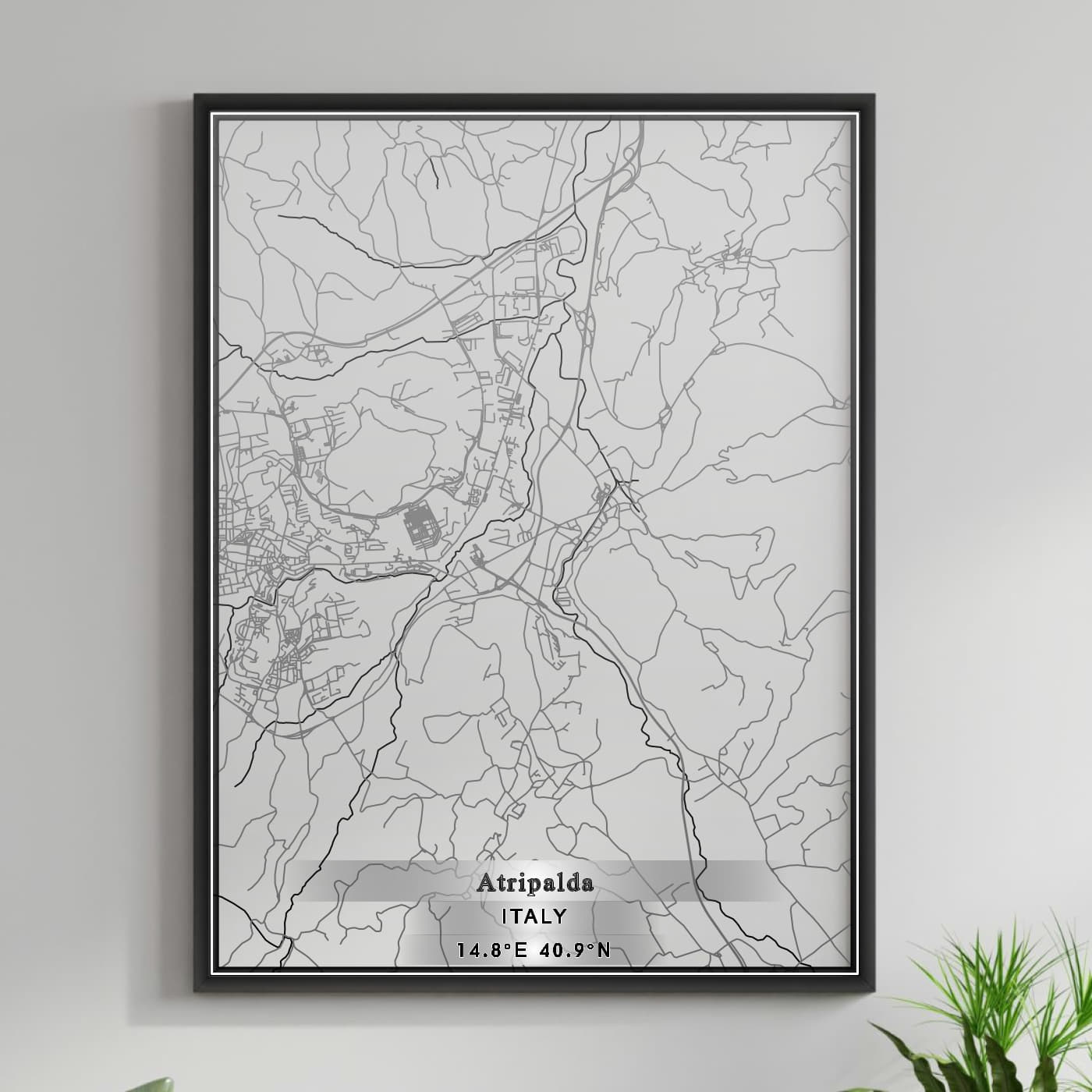 ROAD MAP OF ATRIPALDA, ITALY BY MAPBAKES