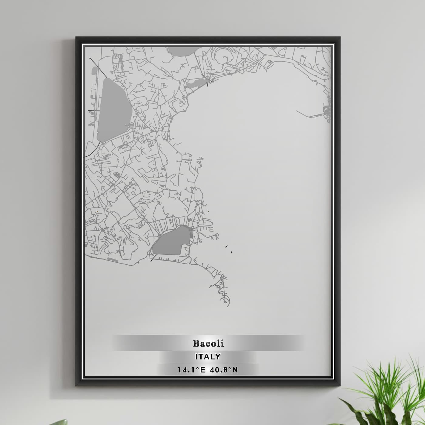 ROAD MAP OF BACOLI, ITALY BY MAPBAKES