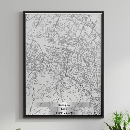 ROAD MAP OF BOLOGNA, ITALY BY MAPBAKES