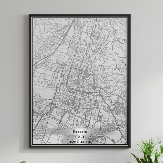 ROAD MAP OF BRESCIA, ITALY BY MAPBAKES