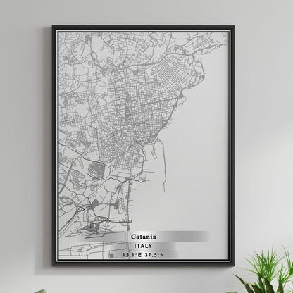 ROAD MAP OF CATANIA, ITALY BY MAPBAKES