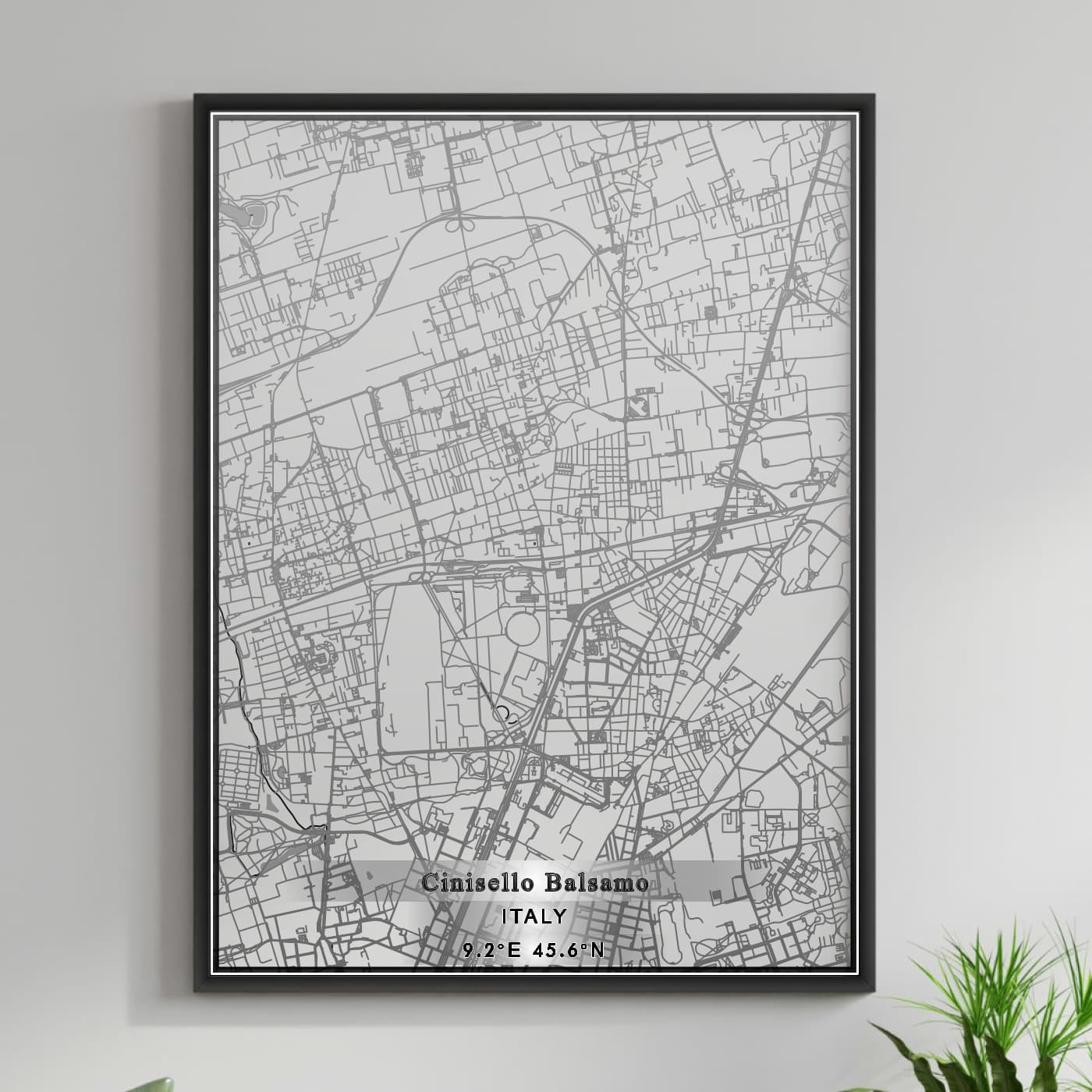 ROAD MAP OF CINISELLO BALSAMO, ITALY BY MAPBAKES