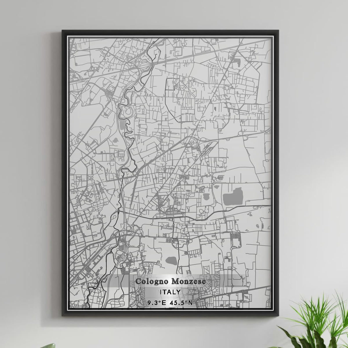 ROAD MAP OF COLOGNO MONZESE, ITALY BY MAPBAKES