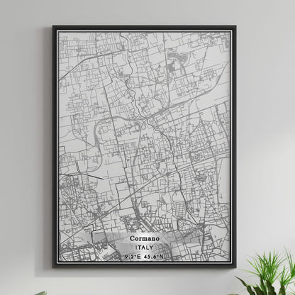 ROAD MAP OF CORMANO, ITALY BY MAPBAKES
