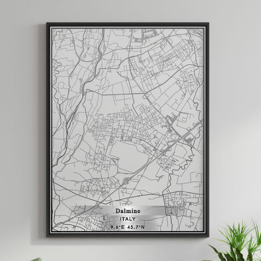 ROAD MAP OF DALMINE, ITALY BY MAPBAKES