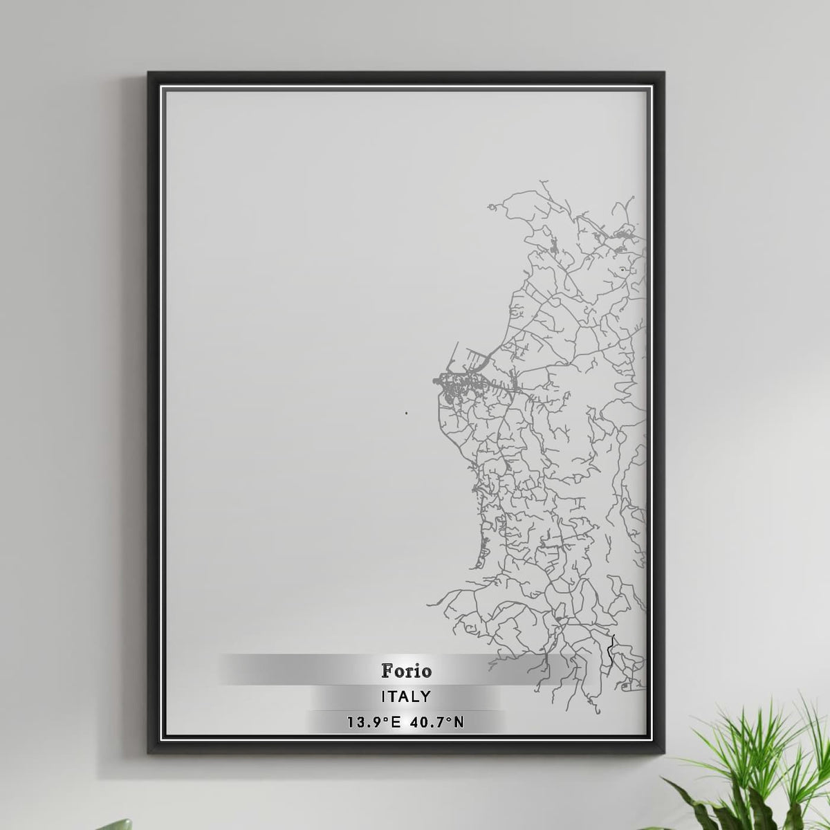 ROAD MAP OF FORIO, ITALY BY MAPBAKES