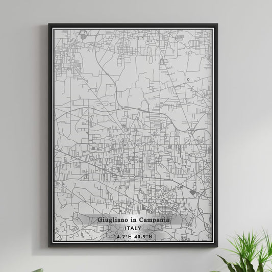 ROAD MAP OF GIUGLIANO IN CAMPANIA, ITALY BY MAPBAKES