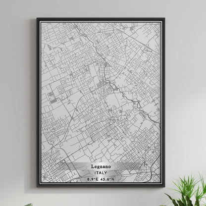 ROAD MAP OF LEGNANO, ITALY BY MAPBAKES