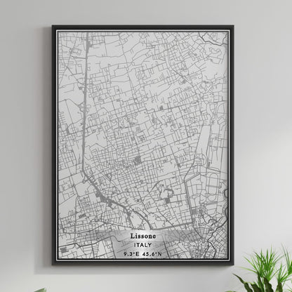 ROAD MAP OF LISSONE, ITALY BY MAPBAKES