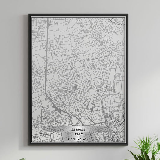 ROAD MAP OF LISSONE, ITALY BY MAPBAKES