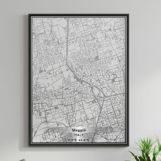 ROAD MAP OF MUGGIO, ITALY BY MAPBAKES