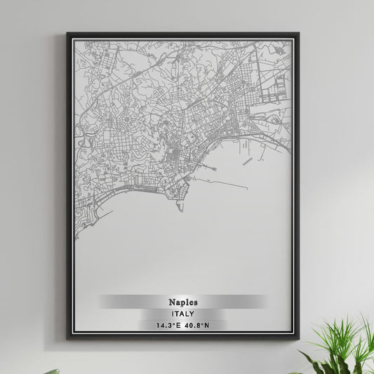 ROAD MAP OF NAPLES, ITALY BY MAPBAKES