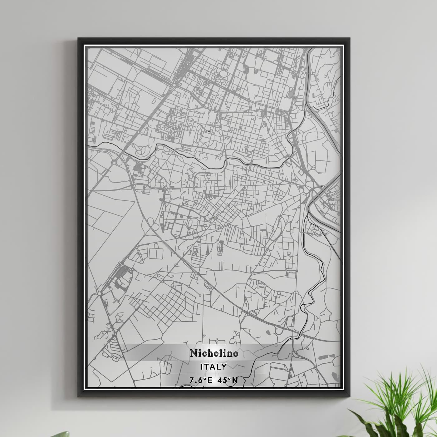 ROAD MAP OF NICHELINO, ITALY BY MAPBAKES