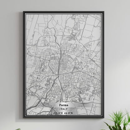 ROAD MAP OF PARMA, ITALY BY MAPBAKES