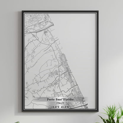 ROAD MAP OF PORTO SANT ELPIDIO, ITALY BY MAPBAKES