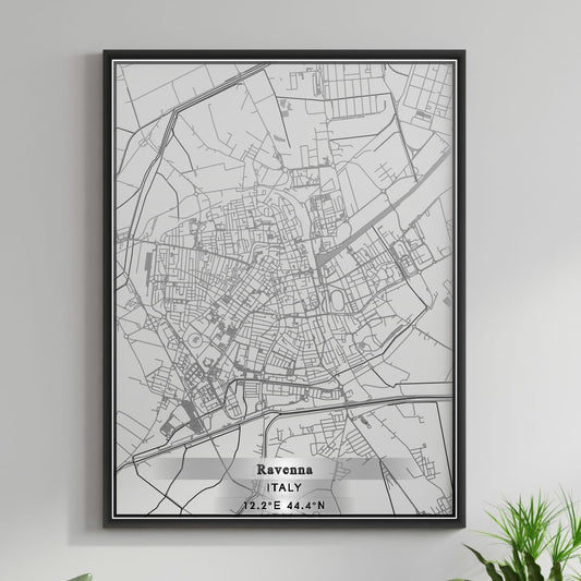 ROAD MAP OF RAVENNA, ITALY BY MAPBAKES