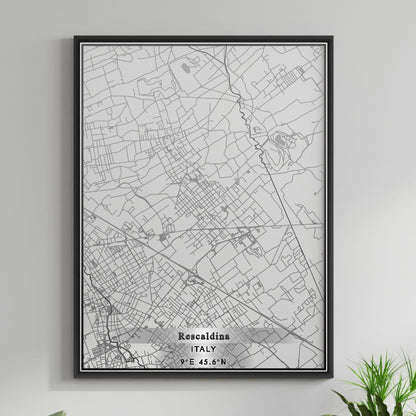 ROAD MAP OF RESCALDINA, ITALY BY MAPBAKES