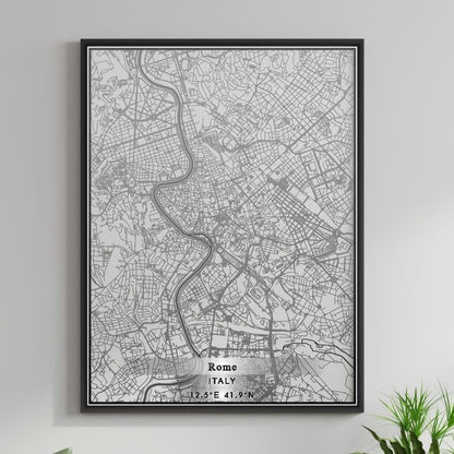 ROAD MAP OF ROME, ITALY BY MAPBAKES