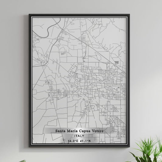 ROAD MAP OF SANTA MARIA CAPUA VETERE, ITALY BY MAPBAKES