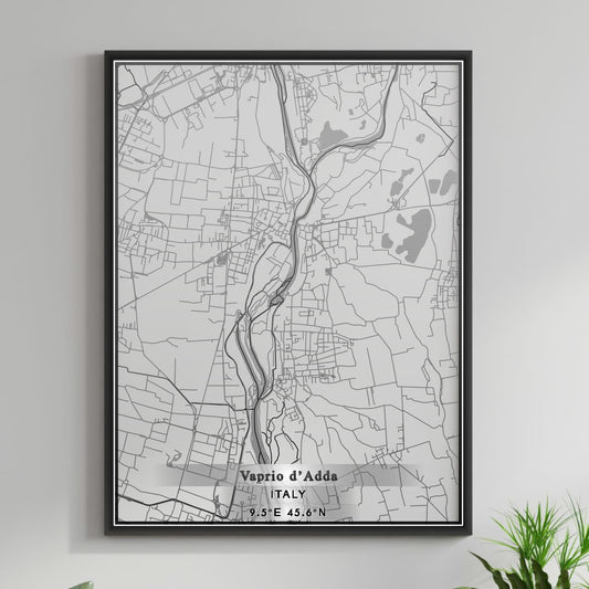 ROAD MAP OF VAPRIO D ADDA, ITALY BY MAPBAKES