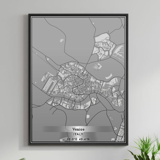 ROAD MAP OF VENICE, ITALY BY MAPBAKES