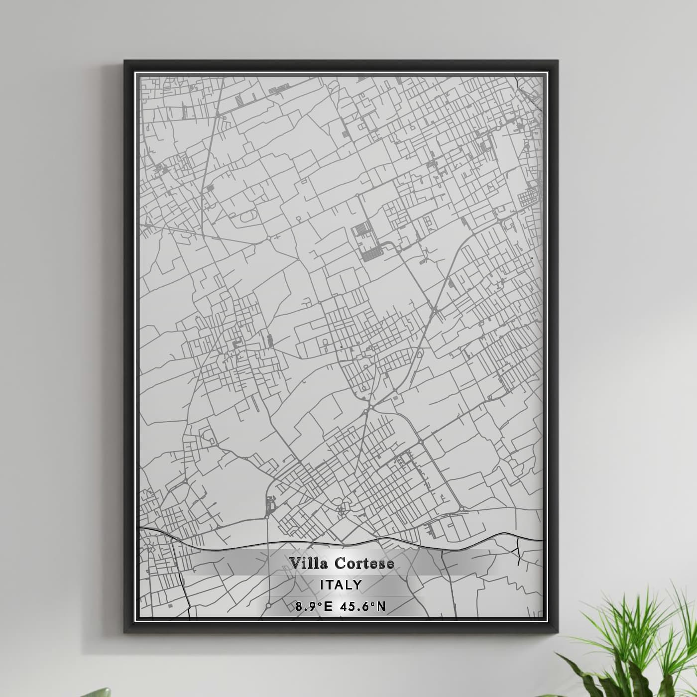 ROAD MAP OF VILLA CORTESE, ITALY BY MAPBAKES