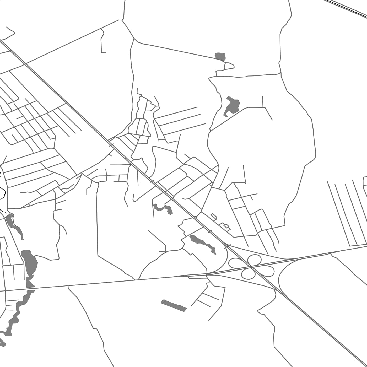 ROAD MAP OF AK-DZHOL, KYRGYZSTAN BY MAPBAKES