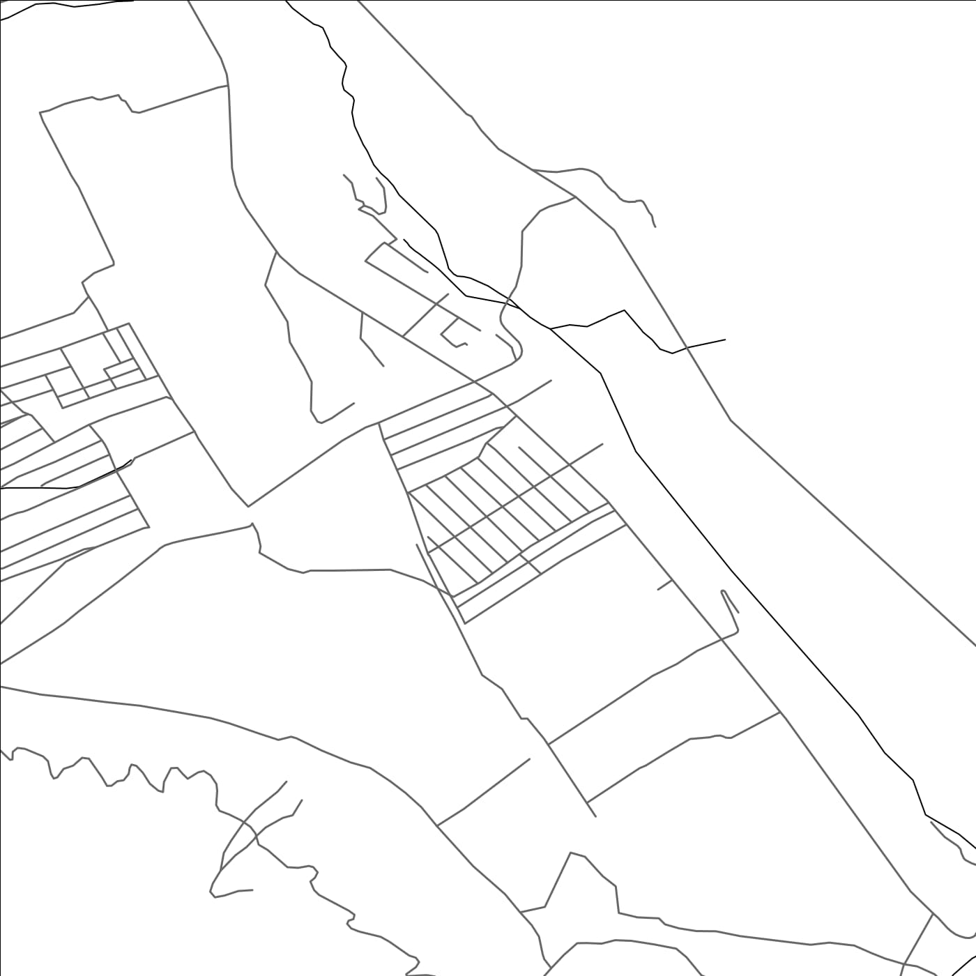 ROAD MAP OF AK-SAY, KYRGYZSTAN BY MAPBAKES