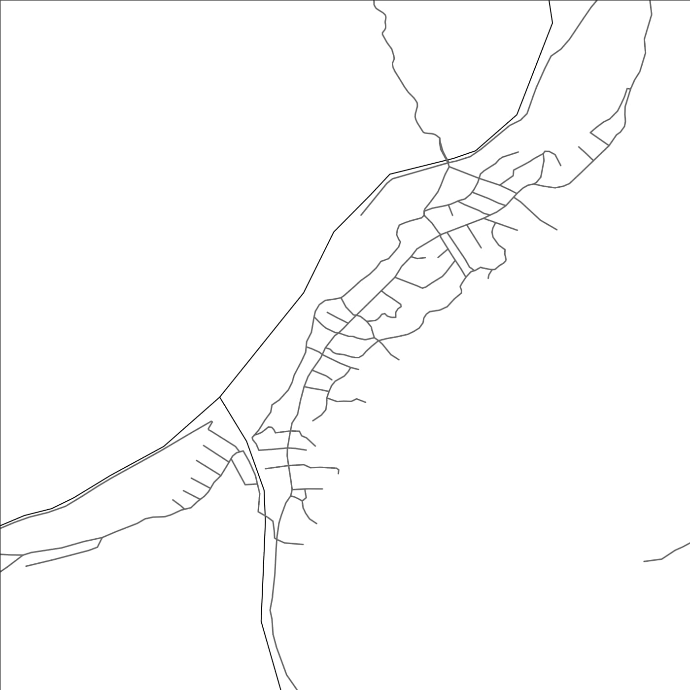 ROAD MAP OF AK-SUU, KYRGYZSTAN BY MAPBAKES